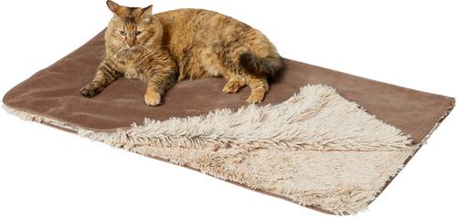 Show full view: Frisco Long Faux Fur Cat & Dog Throw Blanket, Sand, Large slide 4 of 8