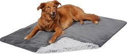 Frisco Long Faux Fur Cat & Dog Throw Blanket, Silver, Large slide 2 of 5