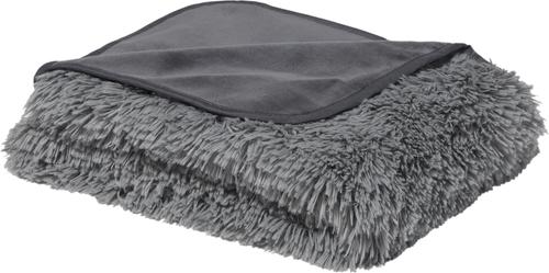 Show full view: Frisco Long Faux Fur Cat & Dog Throw Blanket, Smoky Gray, Large slide 4 of 7