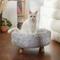 Show in main carousel: Frisco Long Faux Fur Elevated Cat Bed, Gray slide 1 of 6