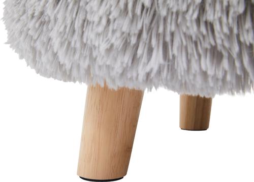 Show full view: Frisco Long Faux Fur Elevated Cat Bed, Gray slide 3 of 6