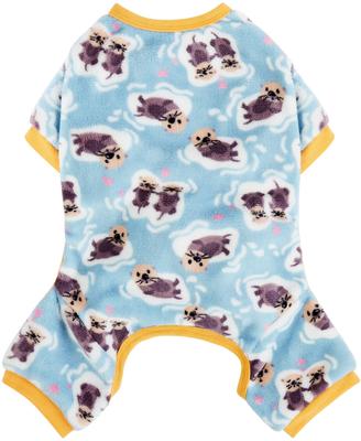 Show full view: Frisco Love Otters Dog & Cat Fleece Pajamas, XX-Large slide 3 of 8