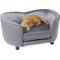 Show in main carousel: Frisco Loveseat Pet Bed with Removable Cover, Gray, Medium slide 3 of 5