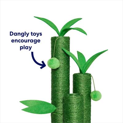 Show full view: Frisco Lucky Bamboo 35.5" Cat Scratching Posts with Toys slide 3 of 7