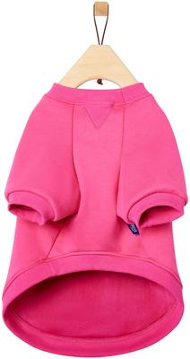 Show full view: Frisco Luxe Crewneck Dog & Cat Sweatshirt, Fuchsia, Medium slide 5 of 10