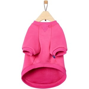 Frisco Luxe Crewneck Dog & Cat Sweatshirt, Fuchsia, Small