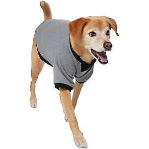 Frisco Luxe Crewneck Dog & Cat Sweatshirt, Gray, Large