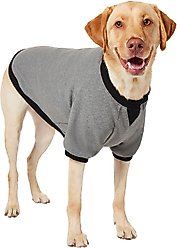 Frisco Luxe Crewneck Dog & Cat Sweatshirt, Gray, X-Large