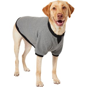 Frisco Luxe Crewneck Dog & Cat Sweatshirt, Gray, X-Large