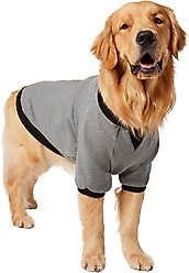 Frisco Luxe Crewneck Dog & Cat Sweatshirt, Gray, XX-Large