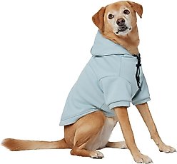 Frisco Luxe Drawstring Dog & Cat Sweatshirt Hoodie, Blue, Large slide 1 of 8