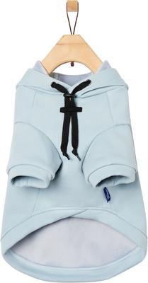 Show full view: Frisco Luxe Drawstring Dog & Cat Sweatshirt Hoodie, Blue, X-Small slide 5 of 12