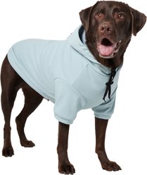 Frisco Luxe Drawstring Dog & Cat Sweatshirt Hoodie, Blue, XX-Large