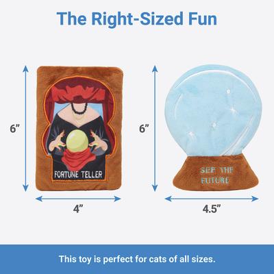 Show full view: Frisco Magic Fortune Teller Plush Cat Toy with Catnip, 2 count slide 3 of 6