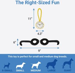 Frisco Magic Pocket Watch & Glasses Plush Squeaky Dog Toy, 2 count slide 2 of 3
