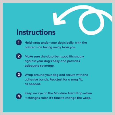 Show full view: Frisco Male Dog Wraps, Medium: 17 to 22-in waist, 50 count slide 7 of 9