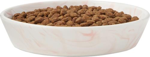 Show full view: Frisco Marble Design Non-skid Ceramic Cat Bowl, Neutral, 1 cup, 1 count slide 4 of 9