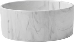 Frisco Marble Design Non-skid Ceramic Dog & Cat Bowl, Medium: 5 cup, 1 count