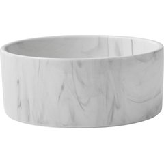 Frisco Marble Design Non-skid Ceramic Dog & Cat Bowl, Medium: 5 cup, 1 count
