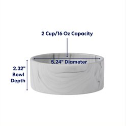 Frisco Marble Design Non-skid Ceramic Dog & Cat Bowl, Small: 2 cup, 1 count slide 2 of 7