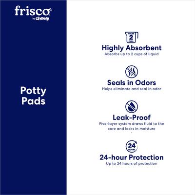 Show full view: Frisco Medium Dog Training & Potty Pads, 21 x 21-in, Floral Scented, 100 count slide 5 of 9