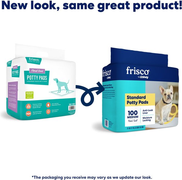Show full view: Frisco Medium Dog Training & Potty Pads, 21 x 21-in, Floral Scented, 200 count slide 3 of 10