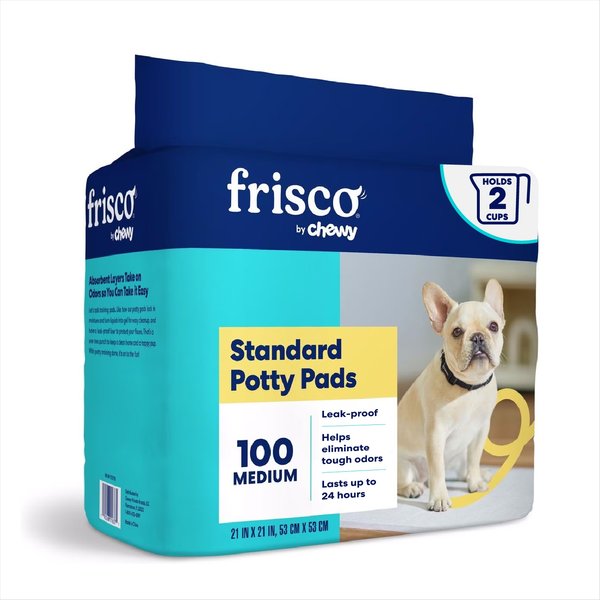 FRISCO Medium Dog Training Potty Pads, 21 x 21-in, Unscented