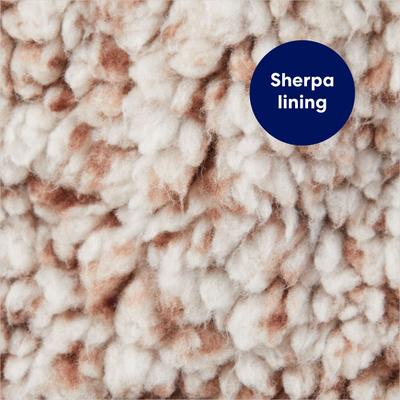 Frisco Medium Weight Double Layer Sherpa Dog Coat with Built in Snood