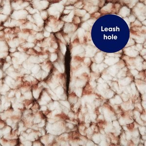 Frisco Medium Weight Double Layer Sherpa Dog Coat with Built in Snood, X-Large