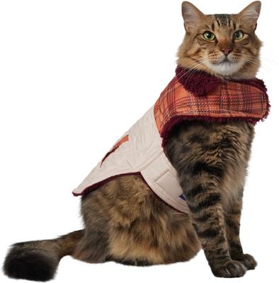 Show full view: Frisco Medium Weight Fall Plaid Dog & Cat Coat, Medium slide 3 of 10