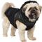 Show in main carousel: Frisco Medium Weight Faux Leather Dog & Cat Parka with Faux Fur Trimmed Hood, Black, Medium slide 1 of 9