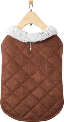 Show full view: Frisco Medium Weight Quilted Dog & Cat Coat with Cozy Sherpa Lining, Large slide 3 of 9