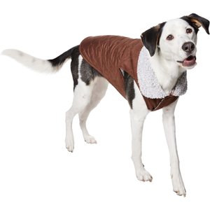Frisco Medium Weight Quilted Dog & Cat Coat with Cozy Sherpa Lining, XX-Large