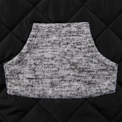 Show full view: Frisco Medium Weight Quilted Dog Coat with brushed Fleece Snood, Black, X-Large slide 5 of 10