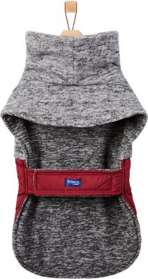 Show full view: Frisco Medium Weight Quilted Dog Coat with brushed Fleece Snood, Burgundy, Medium slide 4 of 10