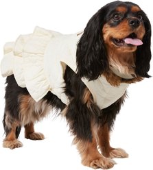 Frisco Medium Weight Quilted Ruffle Tiered Dog & Cat Dress, Large