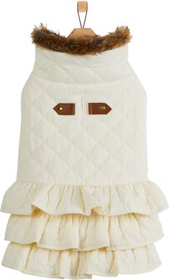 Show full view: Frisco Medium Weight Quilted Ruffle Tiered Dog & Cat Dress, Large slide 3 of 9