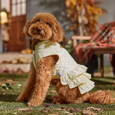 Show full view: Frisco Medium Weight Quilted Ruffle Tiered Dog & Cat Dress, Large slide 7 of 9