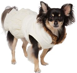 Frisco Medium Weight Quilted Ruffle Tiered Dog & Cat Dress, Medium