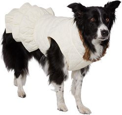 Frisco Medium Weight Quilted Ruffle Tiered Dog & Cat Dress, X-Large