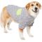 Show in main carousel: Frisco Medium Weight Quilted Sherpa Dog & Cat Faux Zipper Coat, Gray, X-Large slide 1 of 8