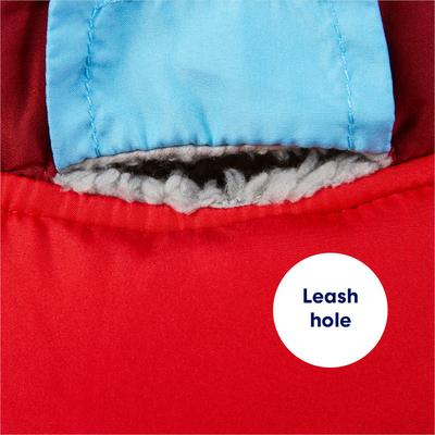 Show full view: Frisco Medium Weight Retro Colorblock Mixed Media Dog & Cat Coat, Black, Medium slide 7 of 10