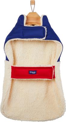 Show full view: Frisco Medium Weight Retro Colorblock Mixed Media Dog & Cat Coat, Cream, XX-Large slide 4 of 9