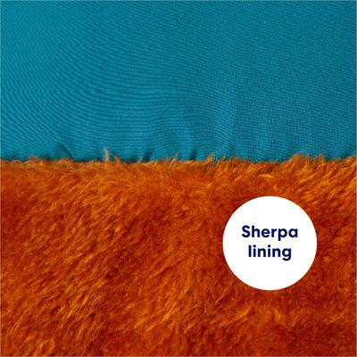 Show full view: Frisco Medium Weight Retro Colorblock Mixed Media Dog & Cat Coat, Tan, X-Large slide 5 of 9