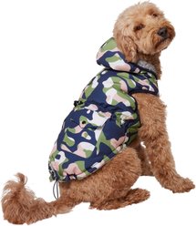 Frisco Medium Weight Urban City Camo Printed Dog & Cat Hooded Coat, Large