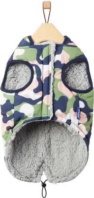 Show full view: Frisco Medium Weight Urban City Camo Printed Dog & Cat Hooded Coat, X-Large slide 4 of 9