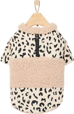 Show full view: Frisco Mediumweight Beige Cheetah Dog & Cat Jacket, Large slide 3 of 8