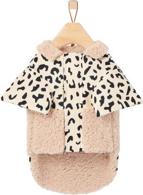 Show full view: Frisco Mediumweight Beige Cheetah Dog & Cat Jacket, Large slide 4 of 8