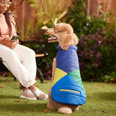 Show full view: Frisco Mediumweight Colorblock 2-in-1 Dog & Cat Fleece Coat, Medium slide 5 of 7