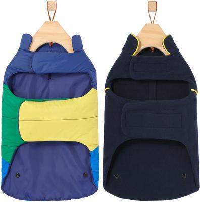 Show full view: Frisco Mediumweight Colorblock 2-in-1 Dog & Cat Fleece Coat, Small slide 5 of 8